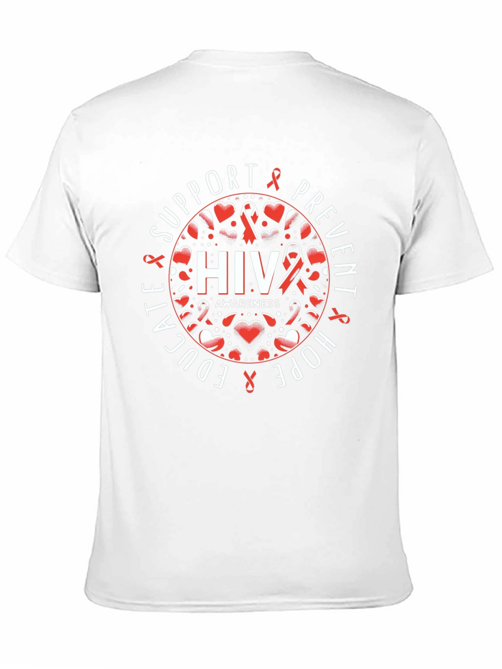 HIV Awareness T-Shirt - Support Educate Prevent