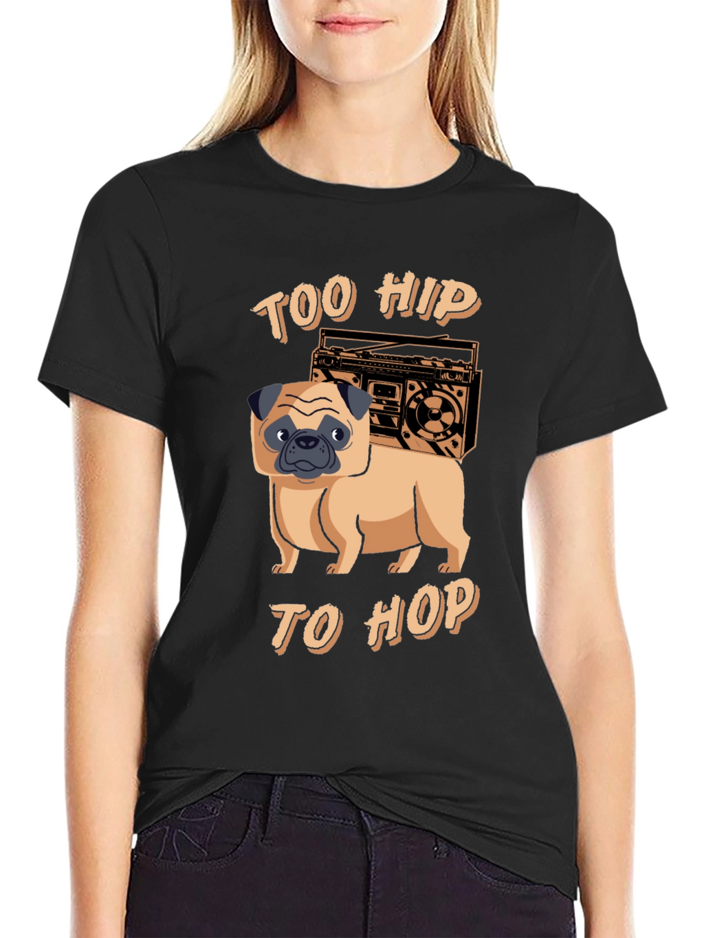 Too Hip to Hop Pug T-Shirt