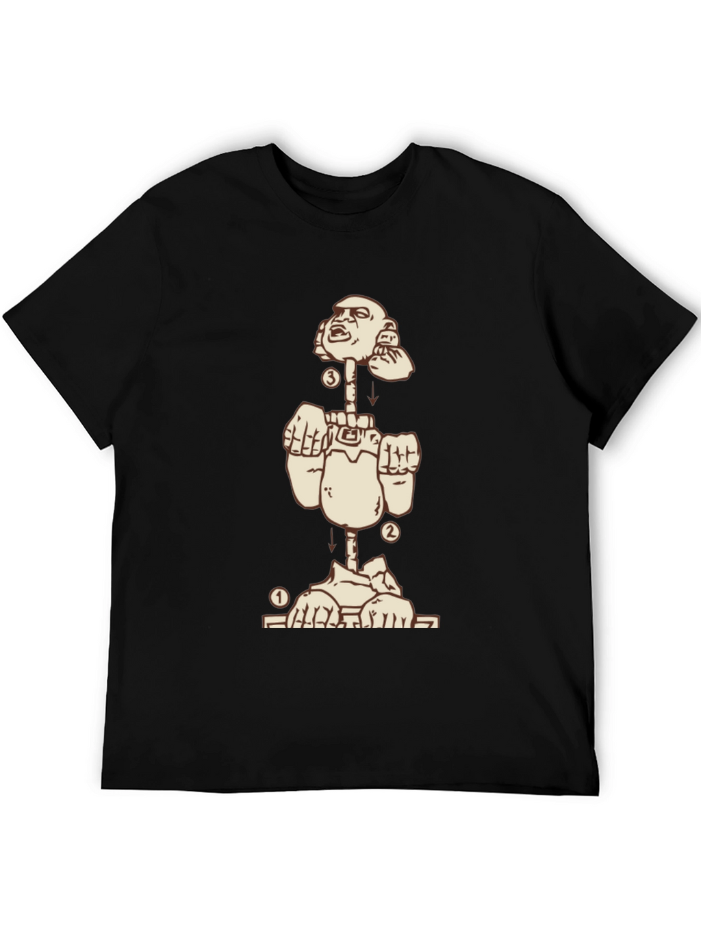 Deconstructed Man Graphic Tee - Black