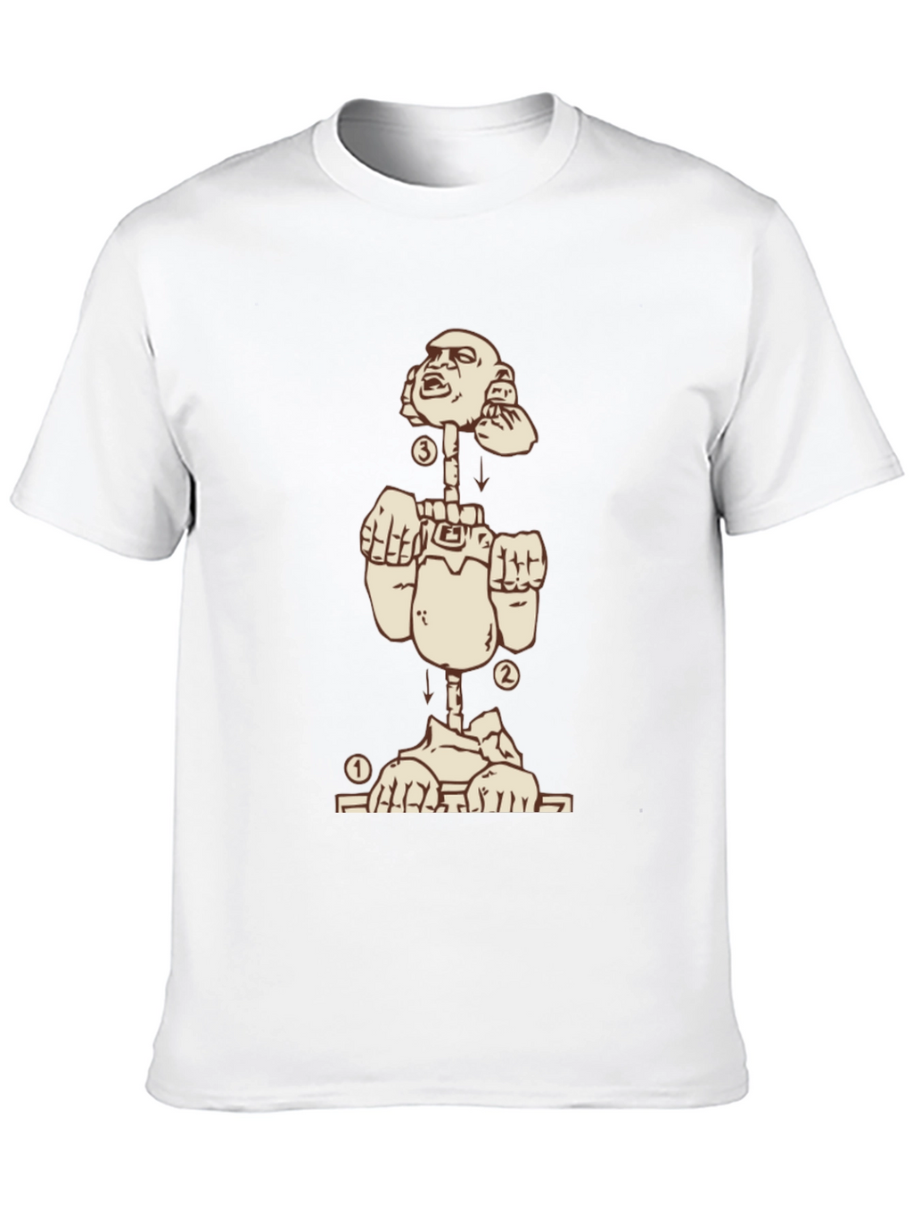 Deconstructed Man Graphic Tee - Black