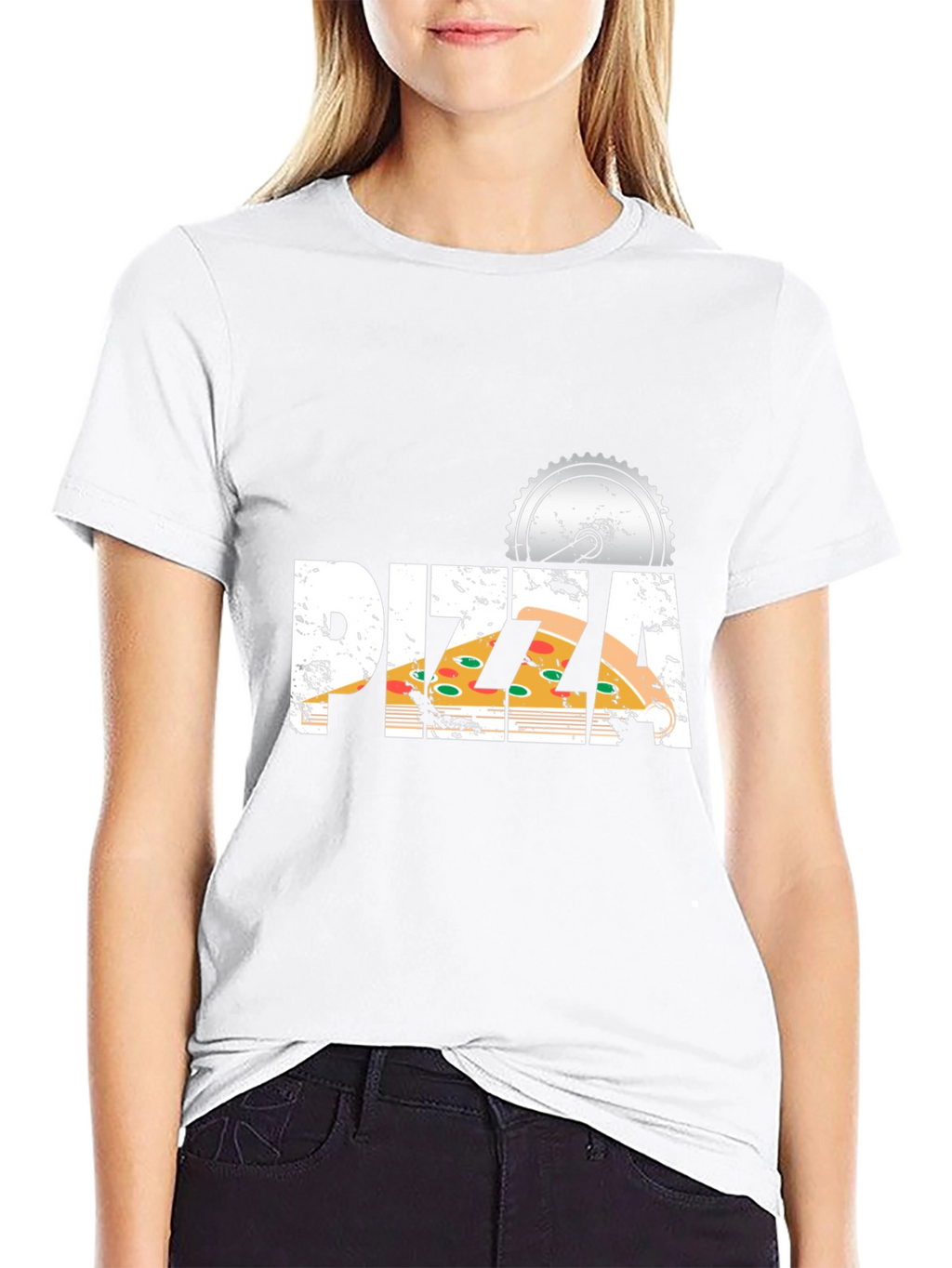 Pizza Cutter T-Shirt - Novelty Food Tee