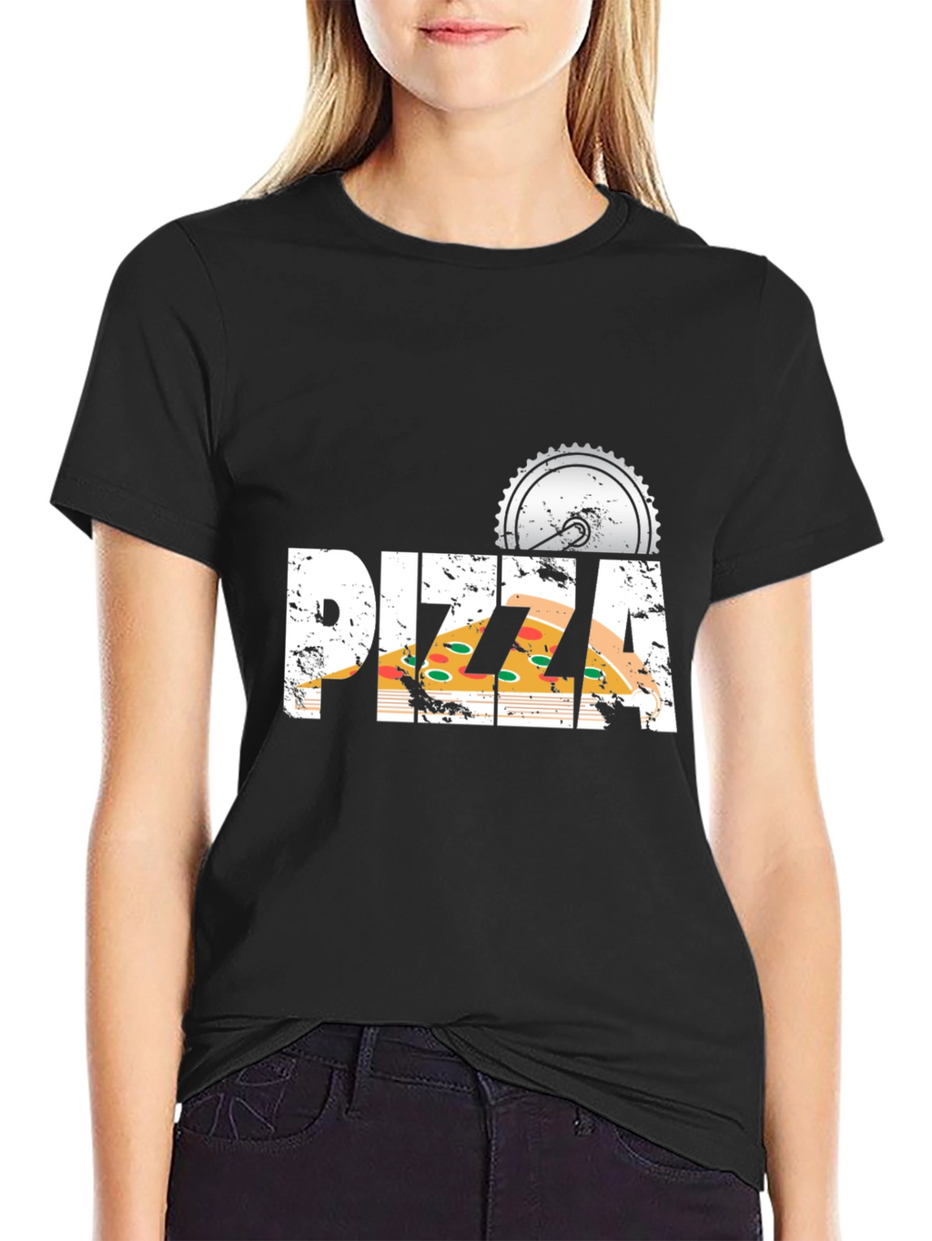 Pizza Cutter T-Shirt - Novelty Food Tee