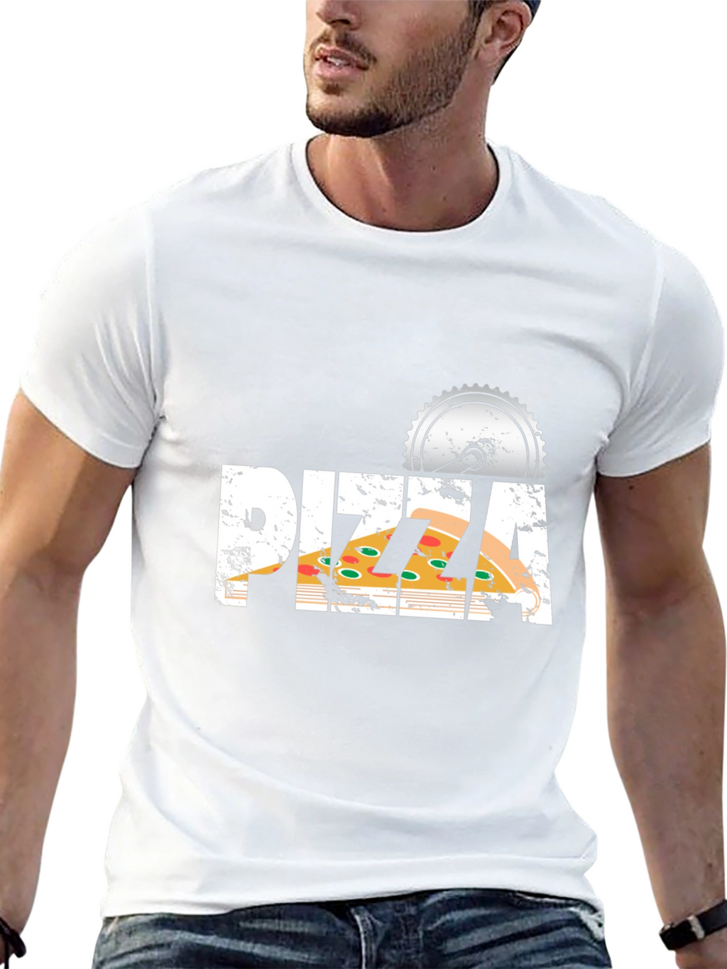 Pizza Cutter T-Shirt - Novelty Food Tee