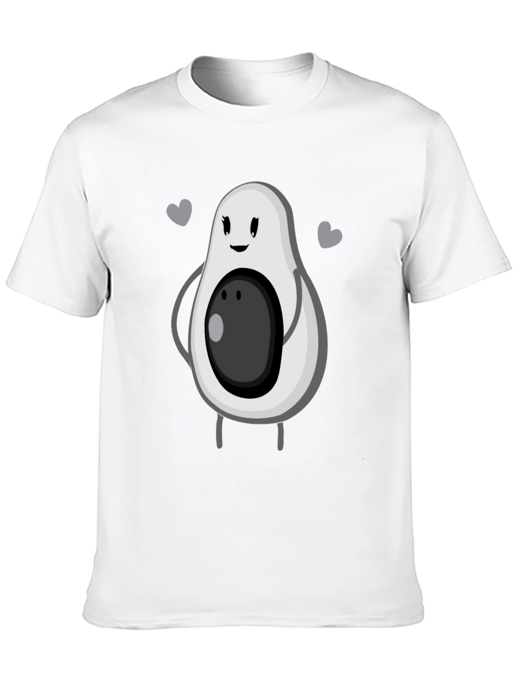 Cute Avocado Graphic Tee - Unisex Black T-Shirt