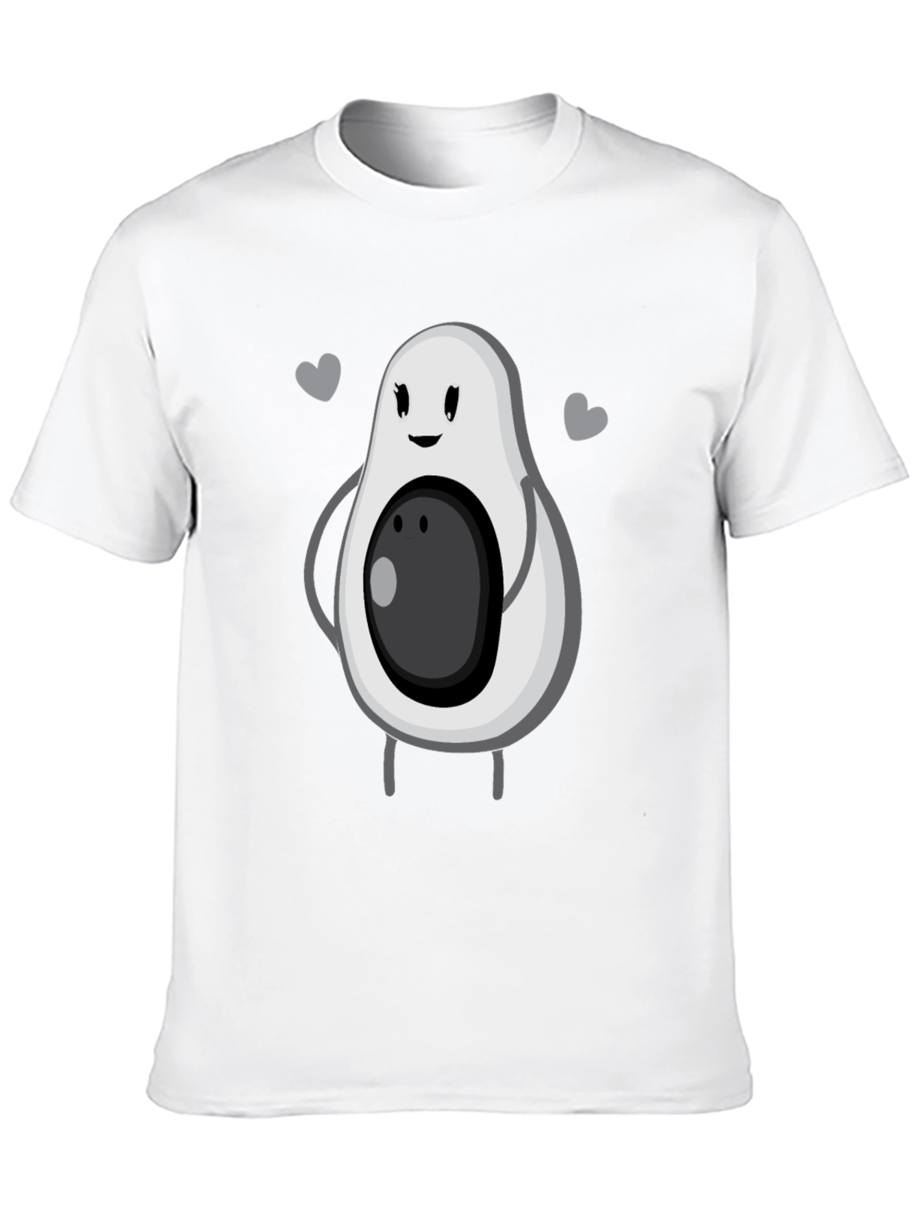 Cute Avocado Graphic Tee - Unisex Black T-Shirt