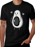 Cute Avocado Graphic Tee - Unisex Black T-Shirt