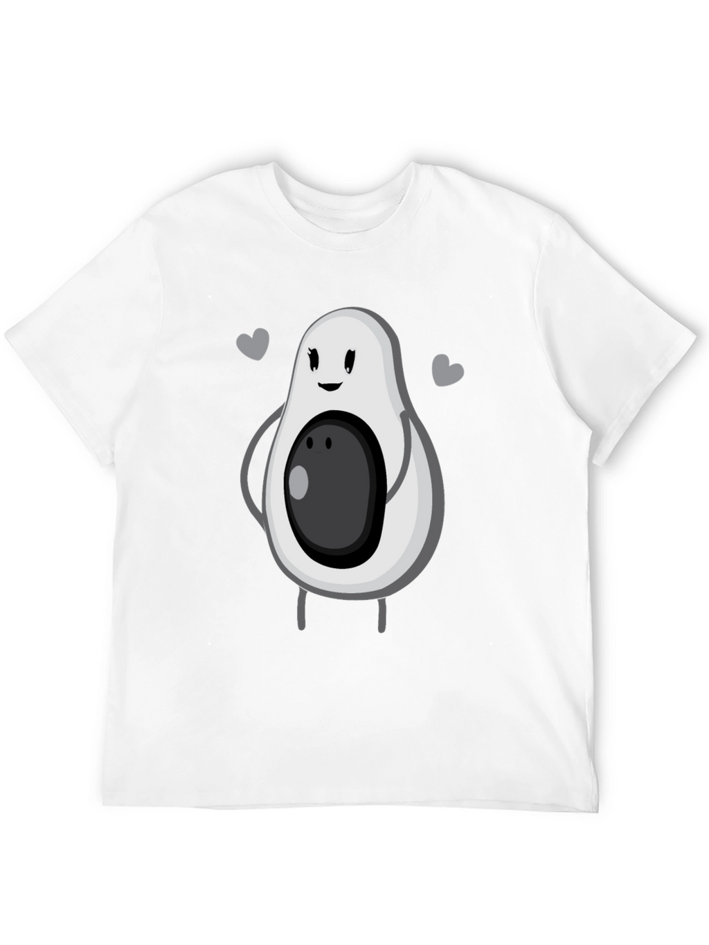 Cute Avocado Graphic Tee - Unisex Black T-Shirt