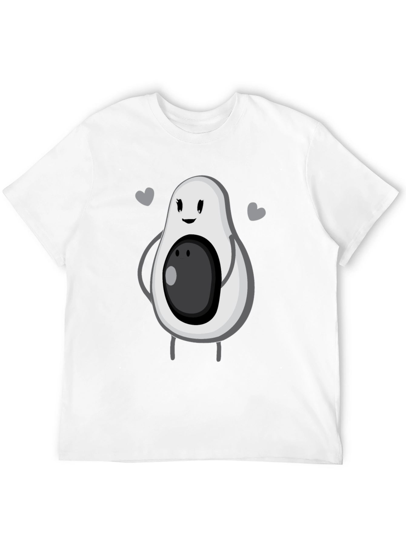 Cute Avocado Graphic Tee - Unisex Black T-Shirt