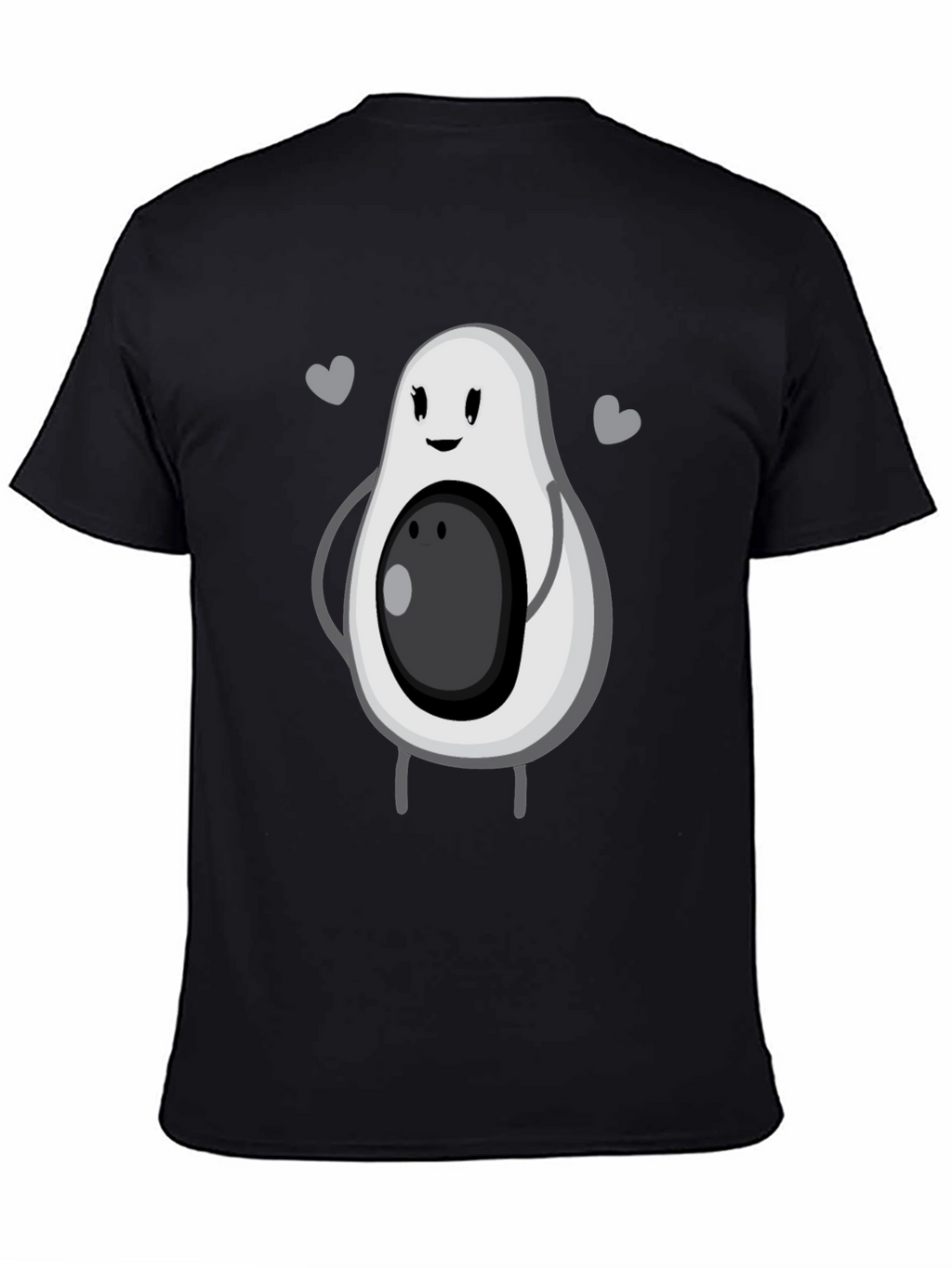 Cute Avocado Graphic Tee - Unisex Black T-Shirt