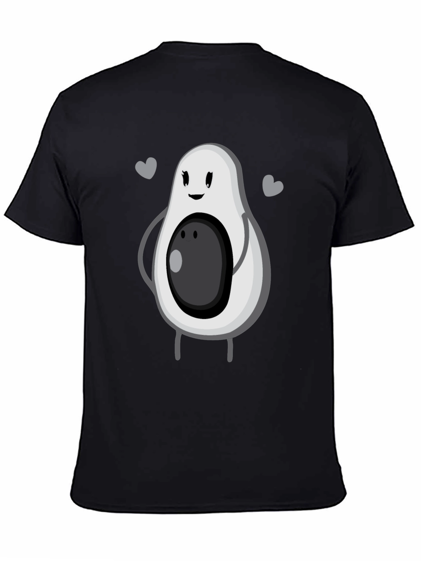 Cute Avocado Graphic Tee - Unisex Black T-Shirt