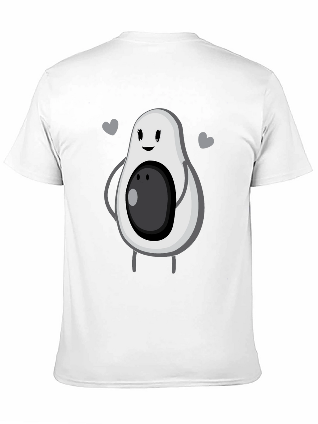 Cute Avocado Graphic Tee - Unisex Black T-Shirt