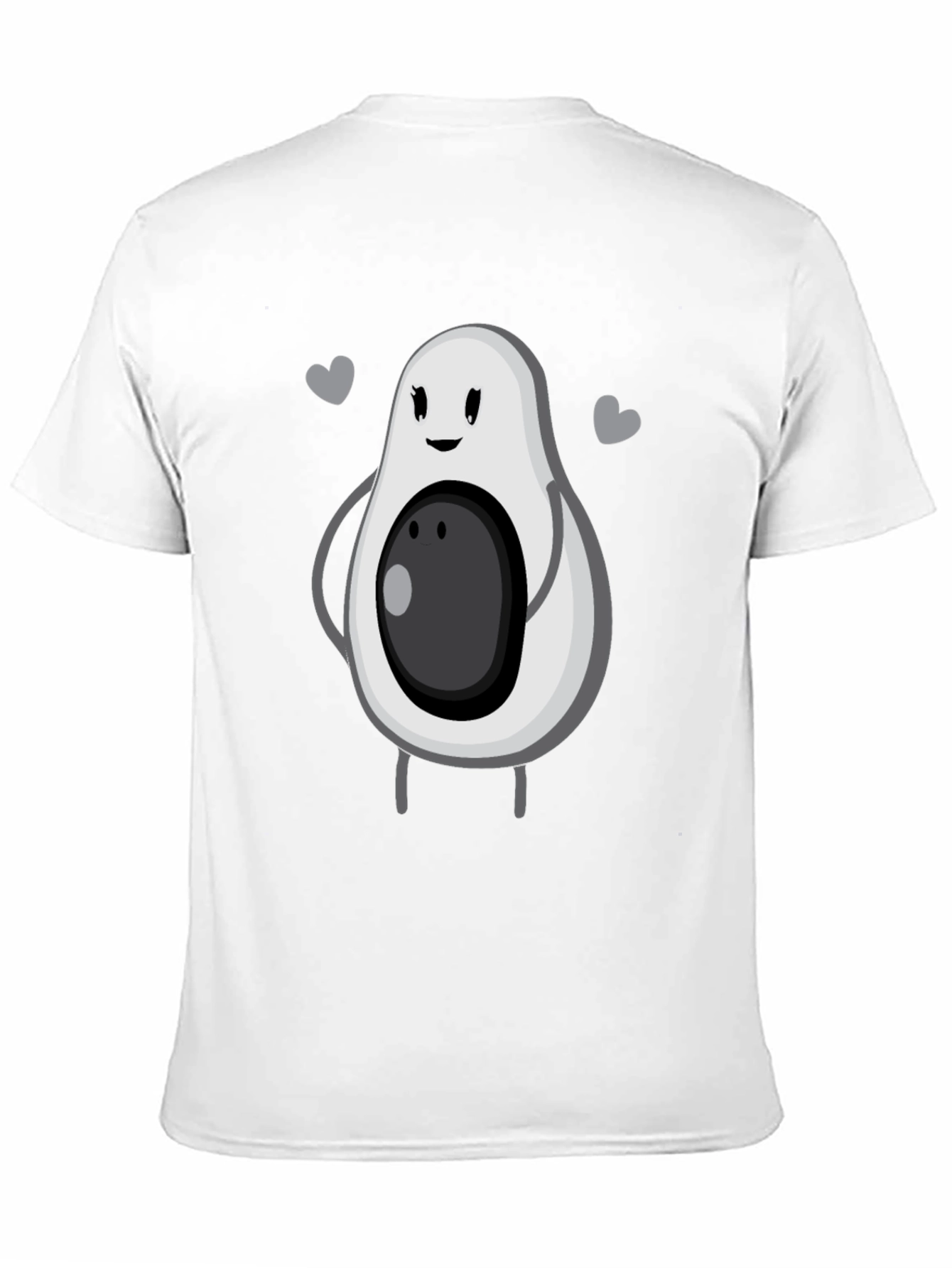 Cute Avocado Graphic Tee - Unisex Black T-Shirt