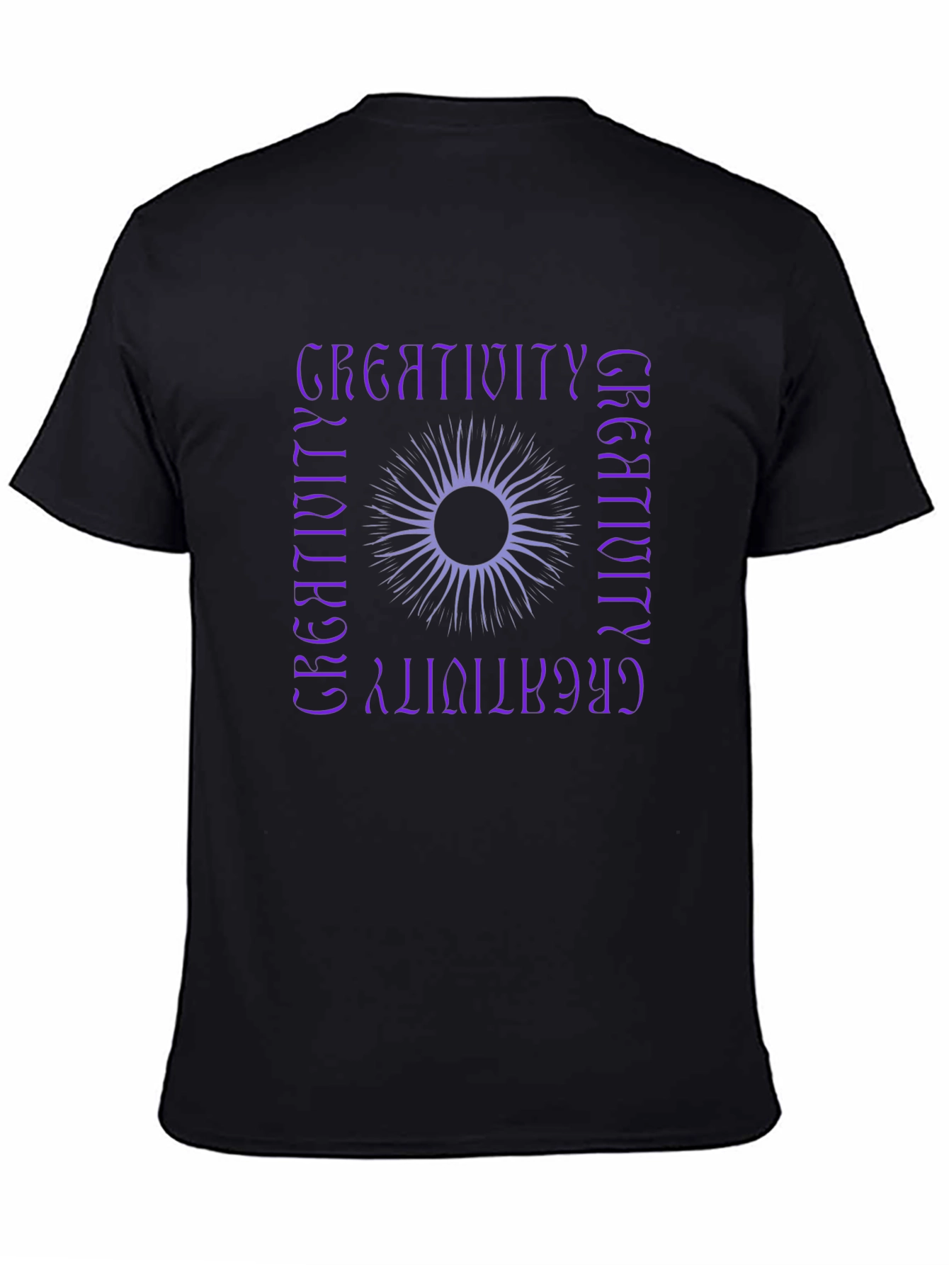 Creativity Graphic Tee - Stylish Black T-Shirt
