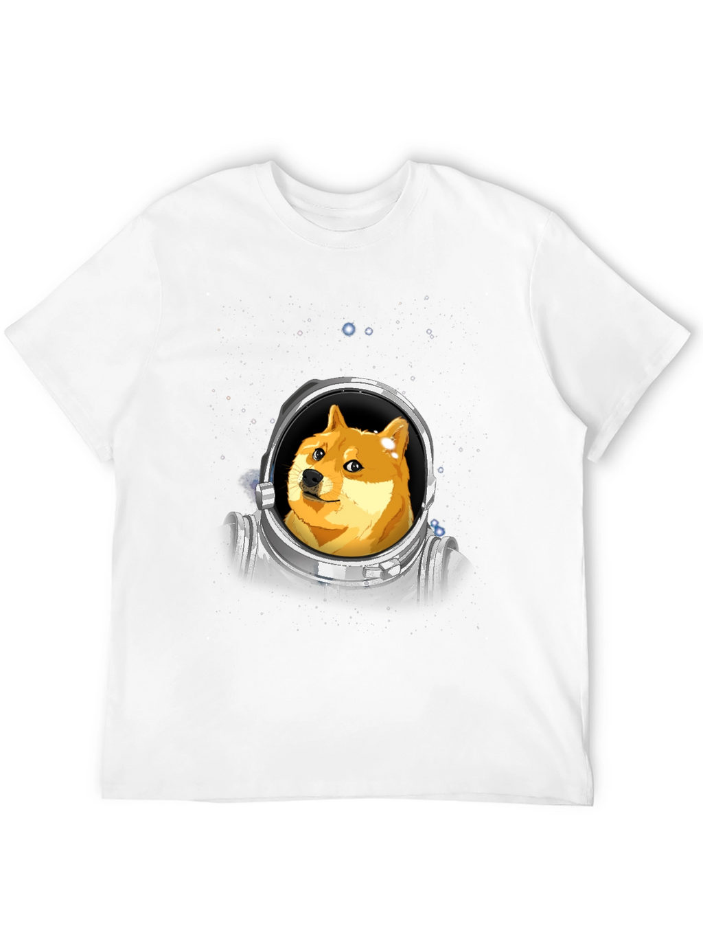 Doge Astronaut Black T-Shirt - Crypto Meme Tee