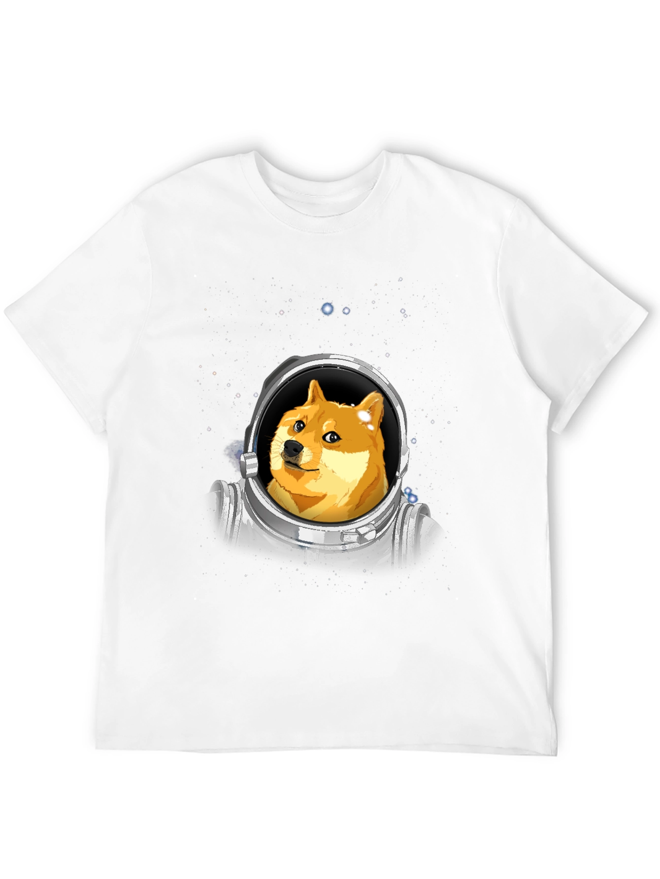 Doge Astronaut Black T-Shirt - Crypto Meme Tee