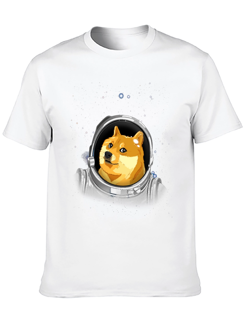 Doge Astronaut Black T-Shirt - Crypto Meme Tee
