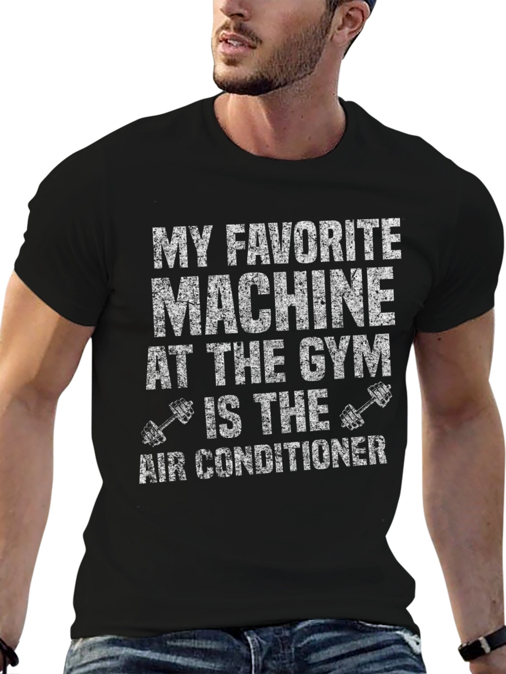 Gym Humor T-Shirt - Air Conditioner Machine Tee