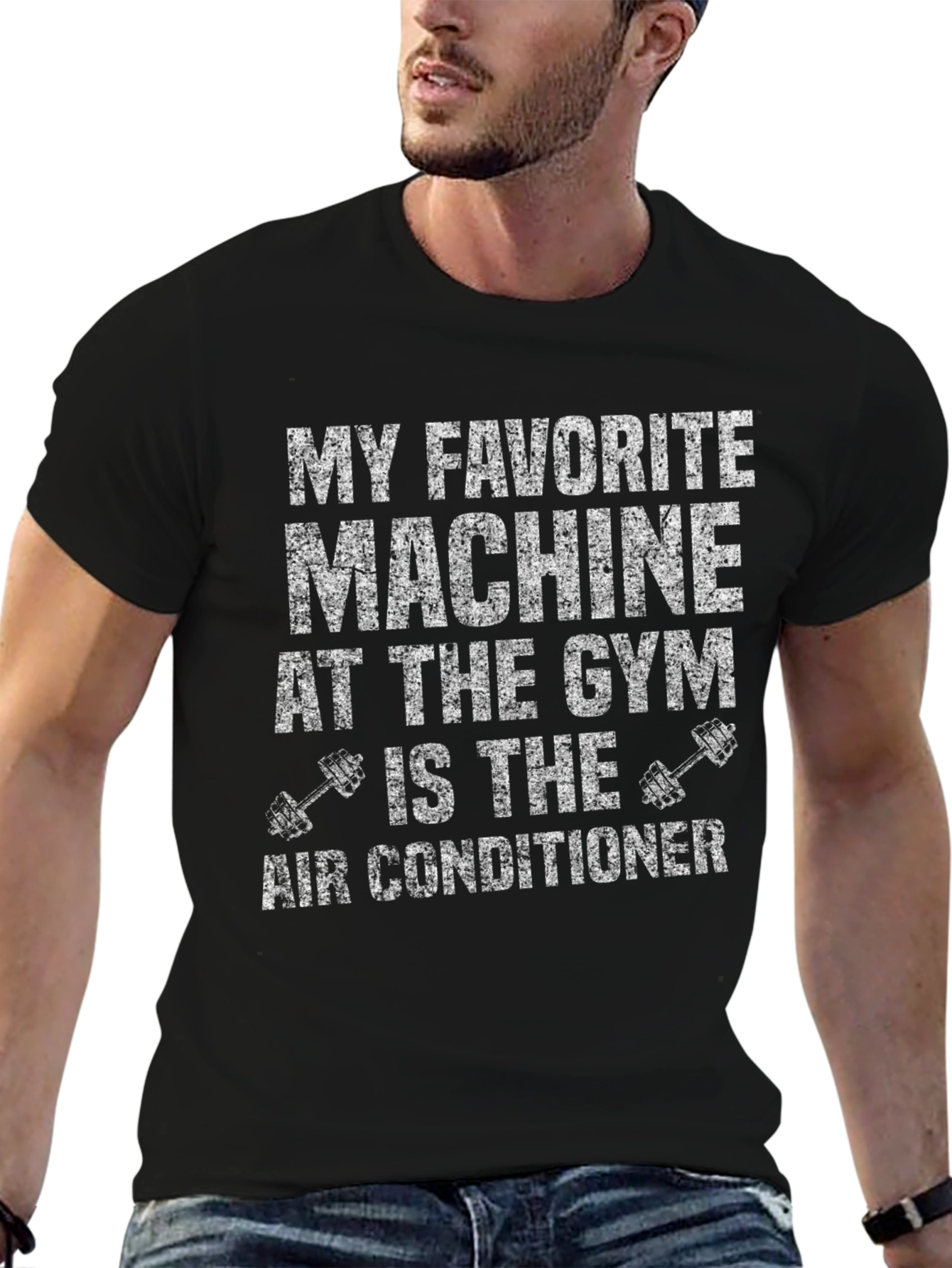 Gym Humor T-Shirt - Air Conditioner Machine Tee