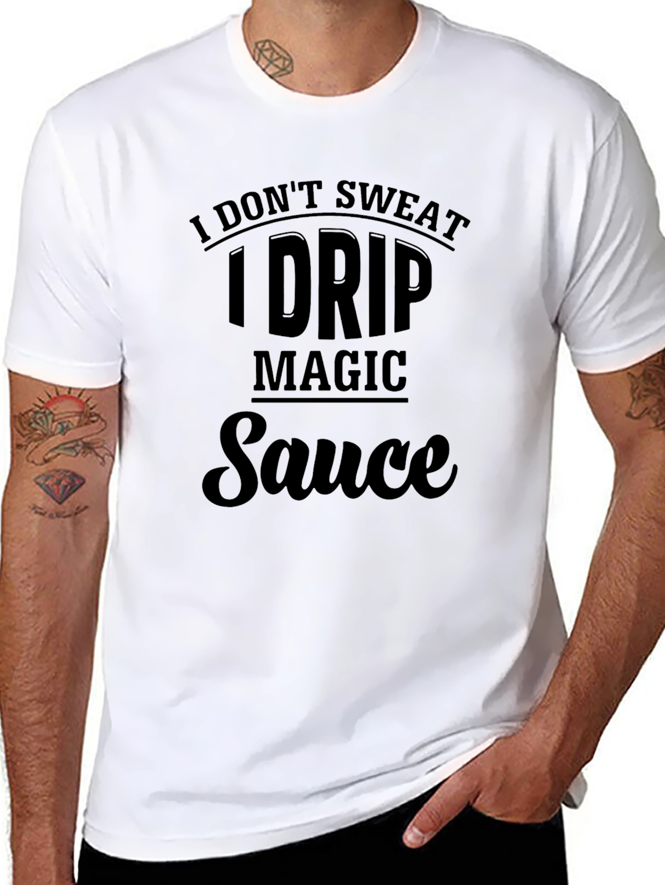 I Drip Magic Sauce Graphic Tee - Black