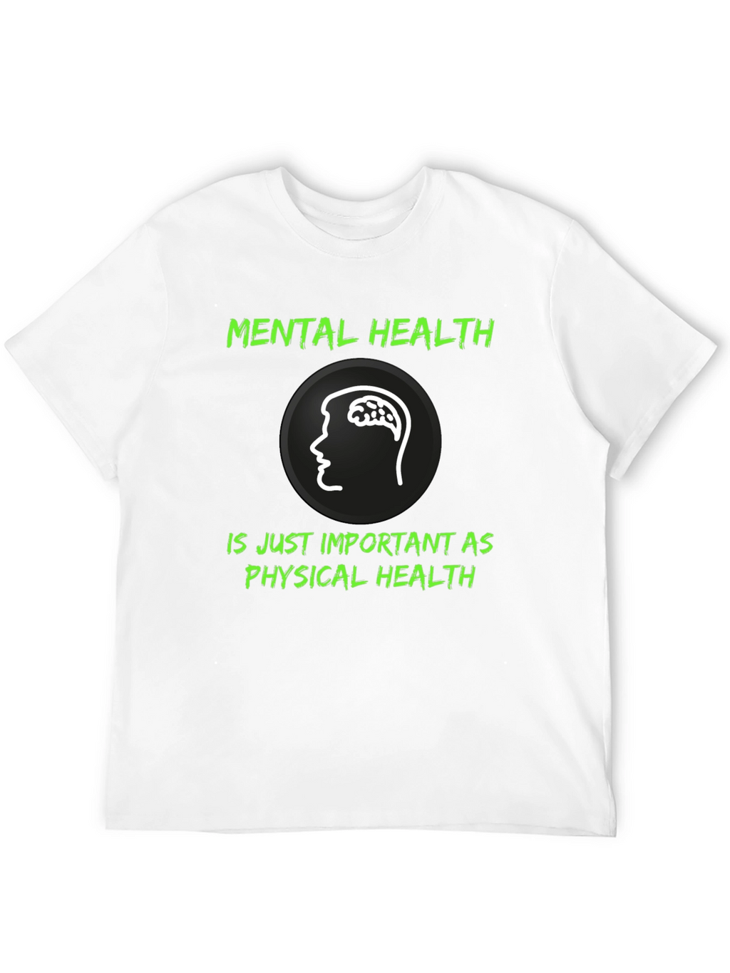 Mental Health Awareness Graphic Tee - Black