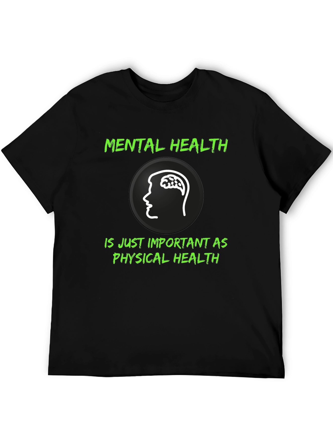 Mental Health Awareness Graphic Tee - Black