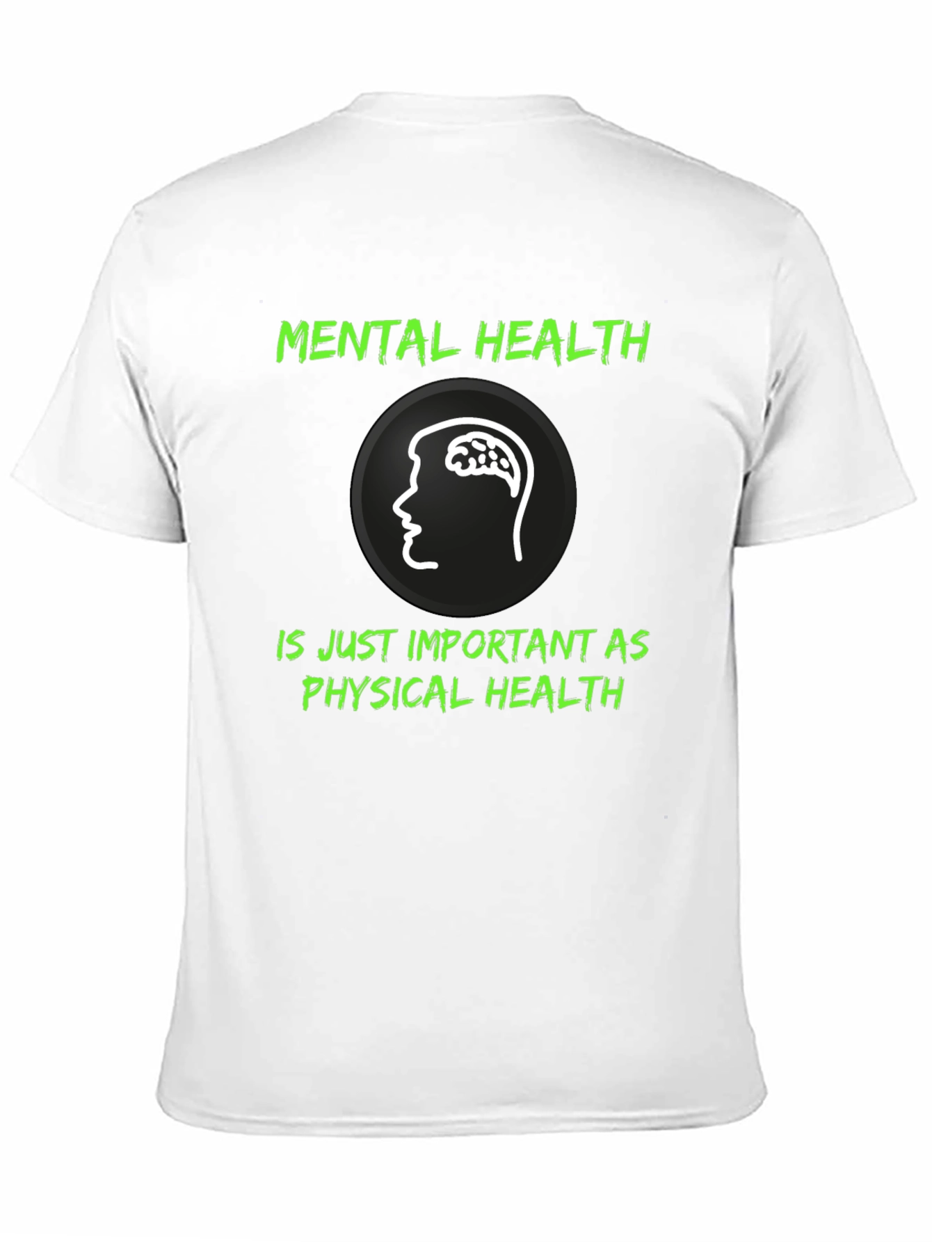 Mental Health Awareness Graphic Tee - Black