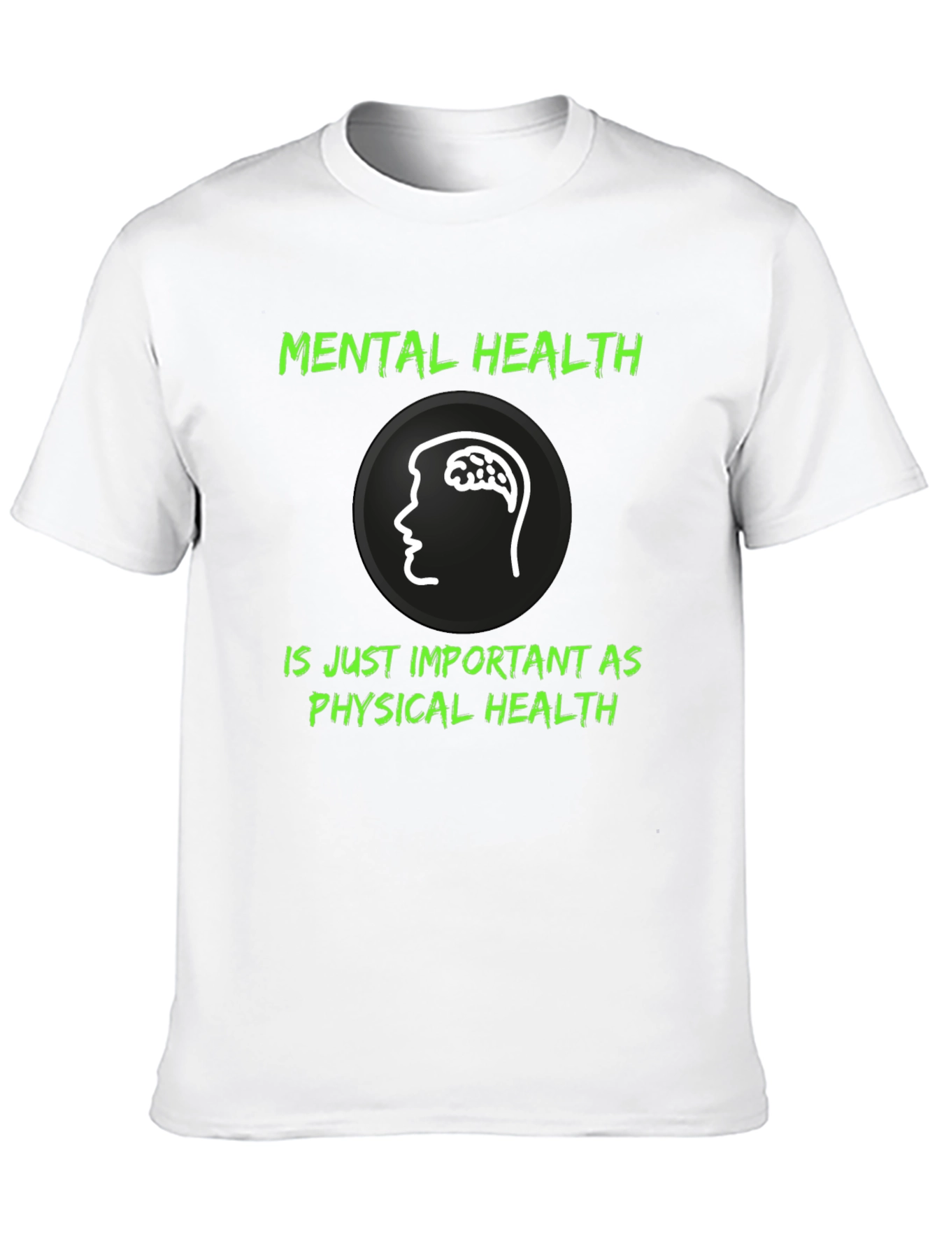 Mental Health Awareness Graphic Tee - Black