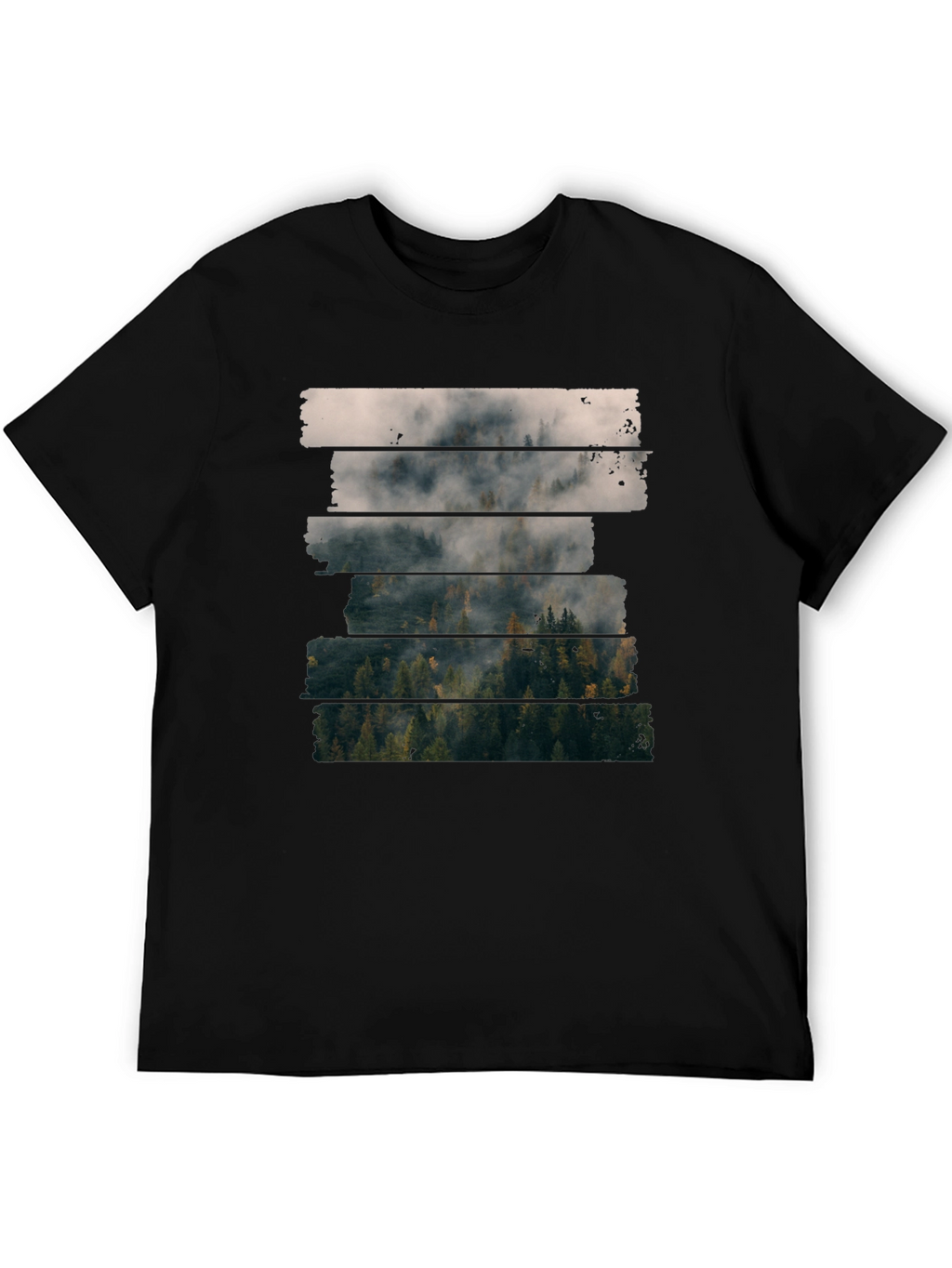 Foggy Forest T-Shirt - Nature Inspired Tee