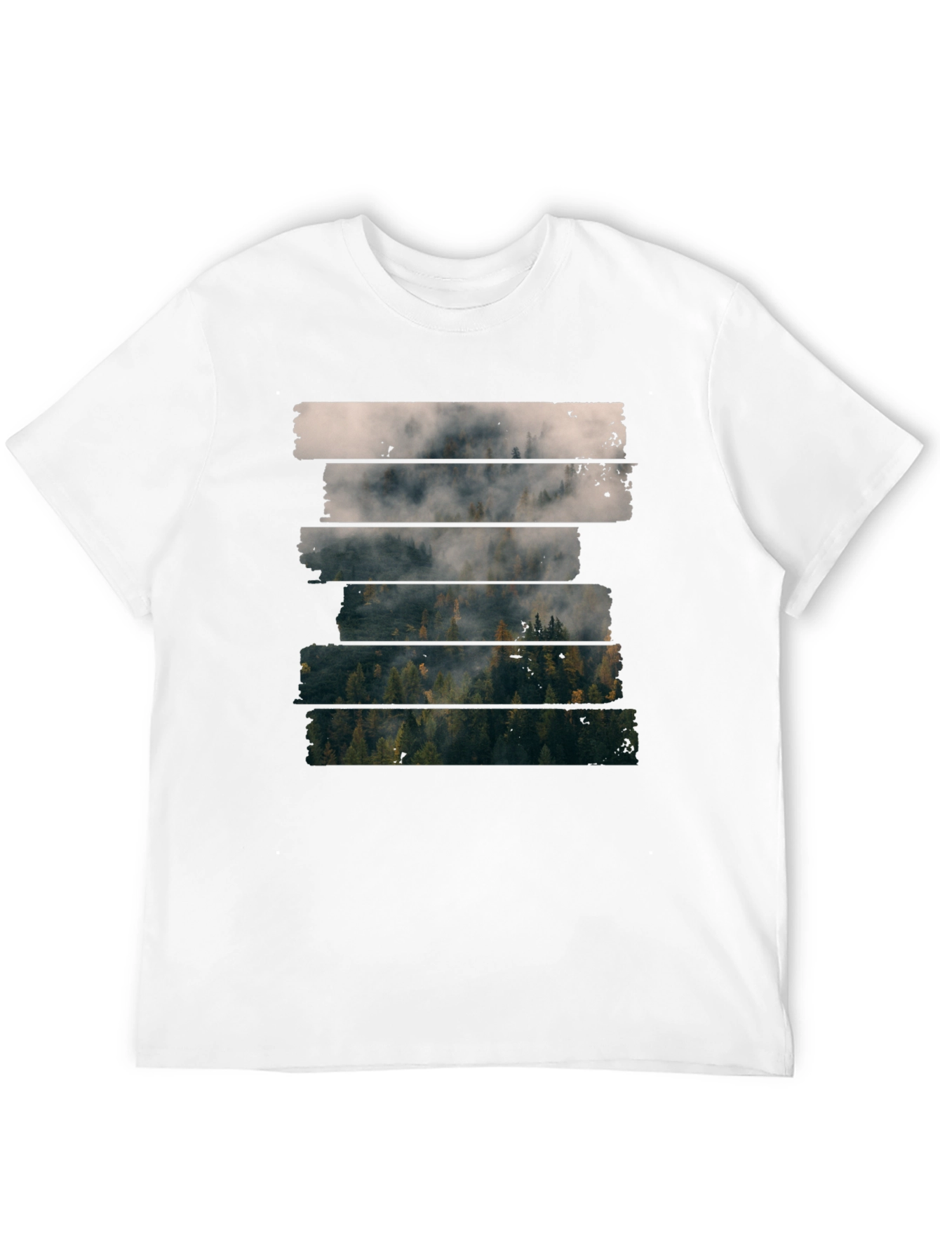 Foggy Forest T-Shirt - Nature Inspired Tee
