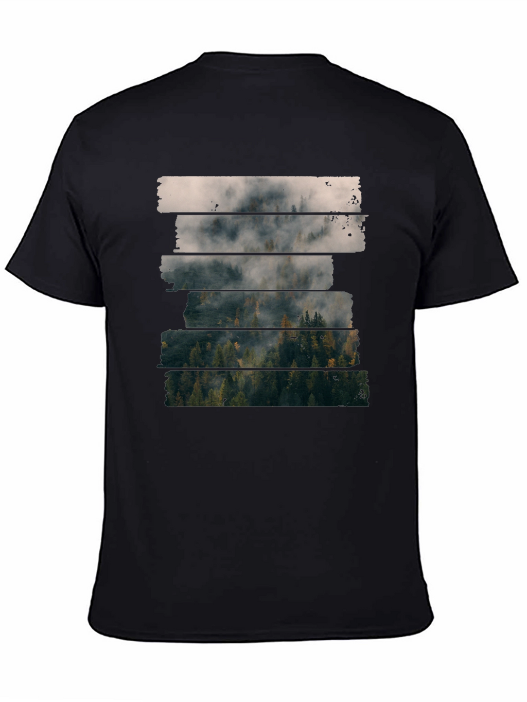 Foggy Forest T-Shirt - Nature Inspired Tee