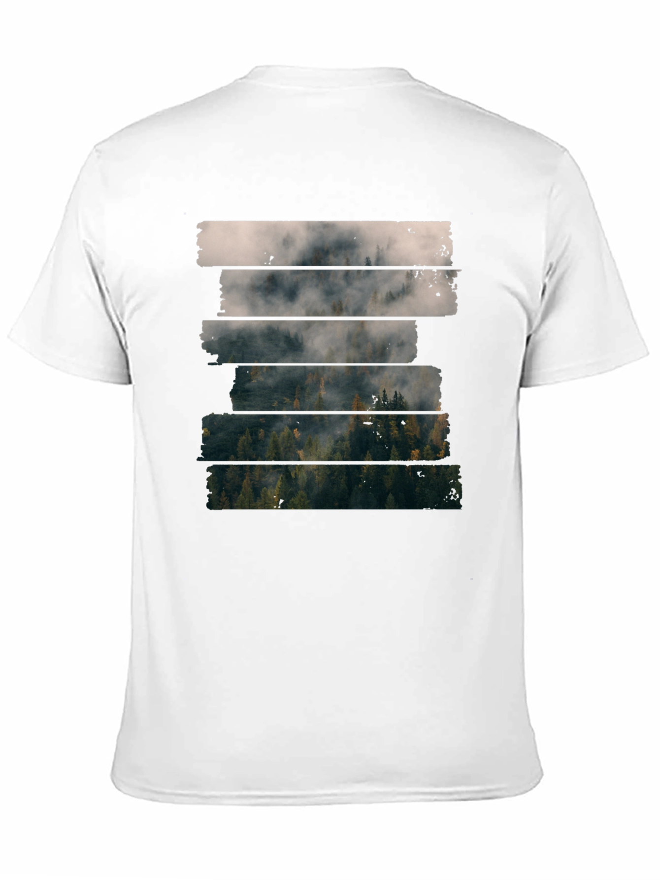 Foggy Forest T-Shirt - Nature Inspired Tee