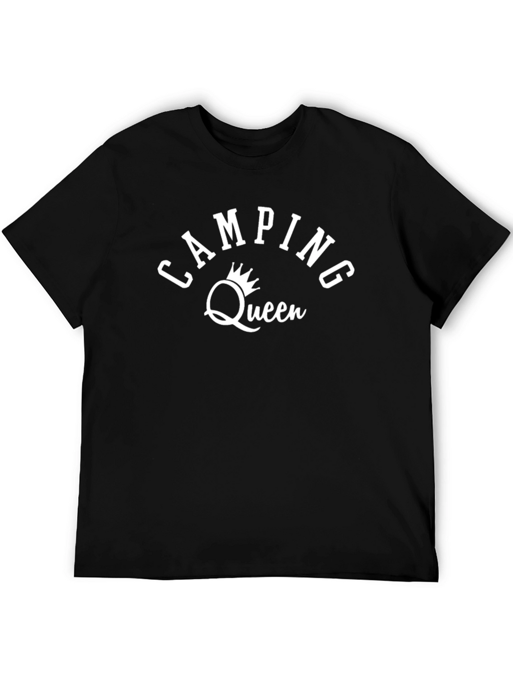 Camping Queen Black Graphic Tee