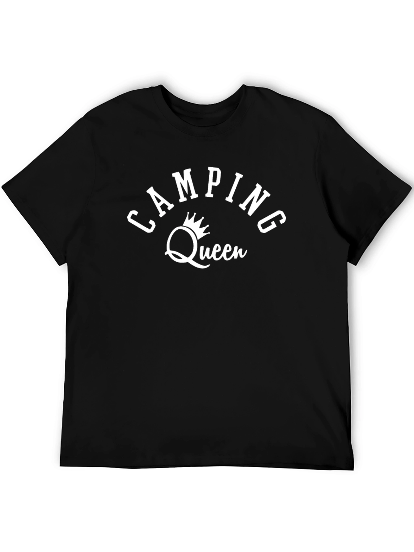 Camping Queen Black Graphic Tee