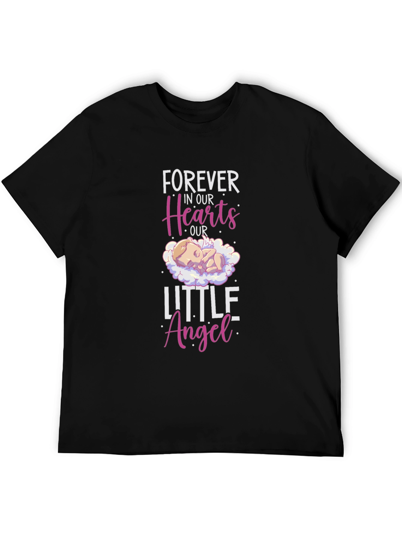 Forever In Our Hearts Little Angel Memorial T-Shirt
