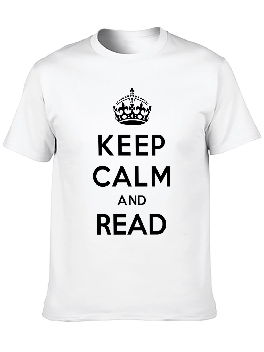 Keep Calm and Read Black T-Shirt