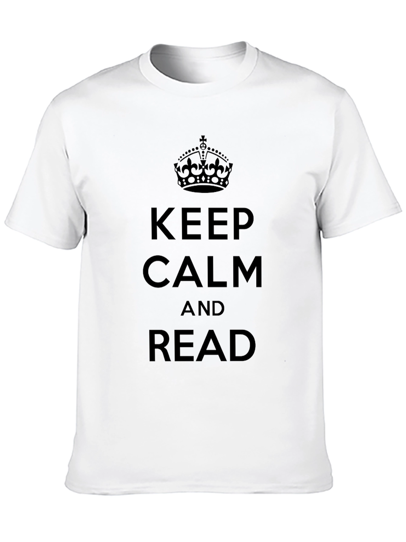 Keep Calm and Read Black T-Shirt