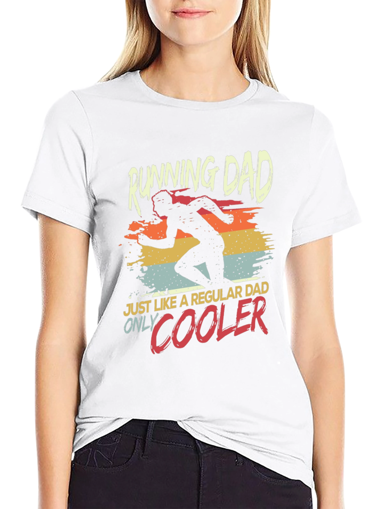 Running Dad T-Shirt - Cool Dad Design