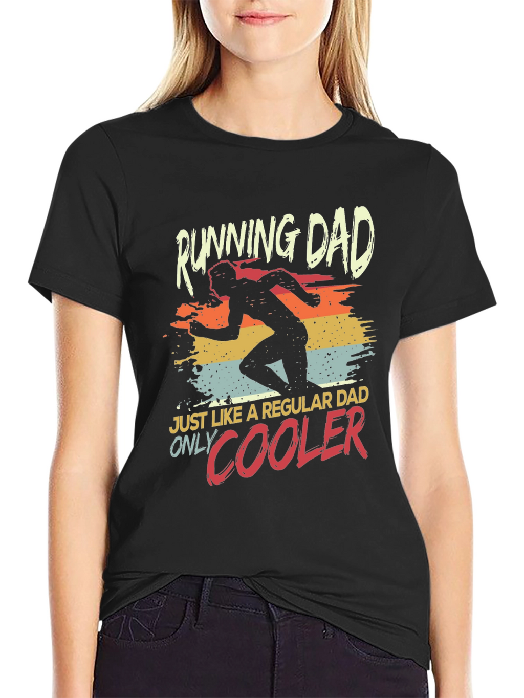 Running Dad T-Shirt - Cool Dad Design