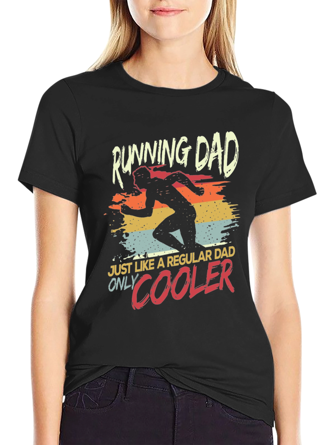 Running Dad T-Shirt - Cool Dad Design