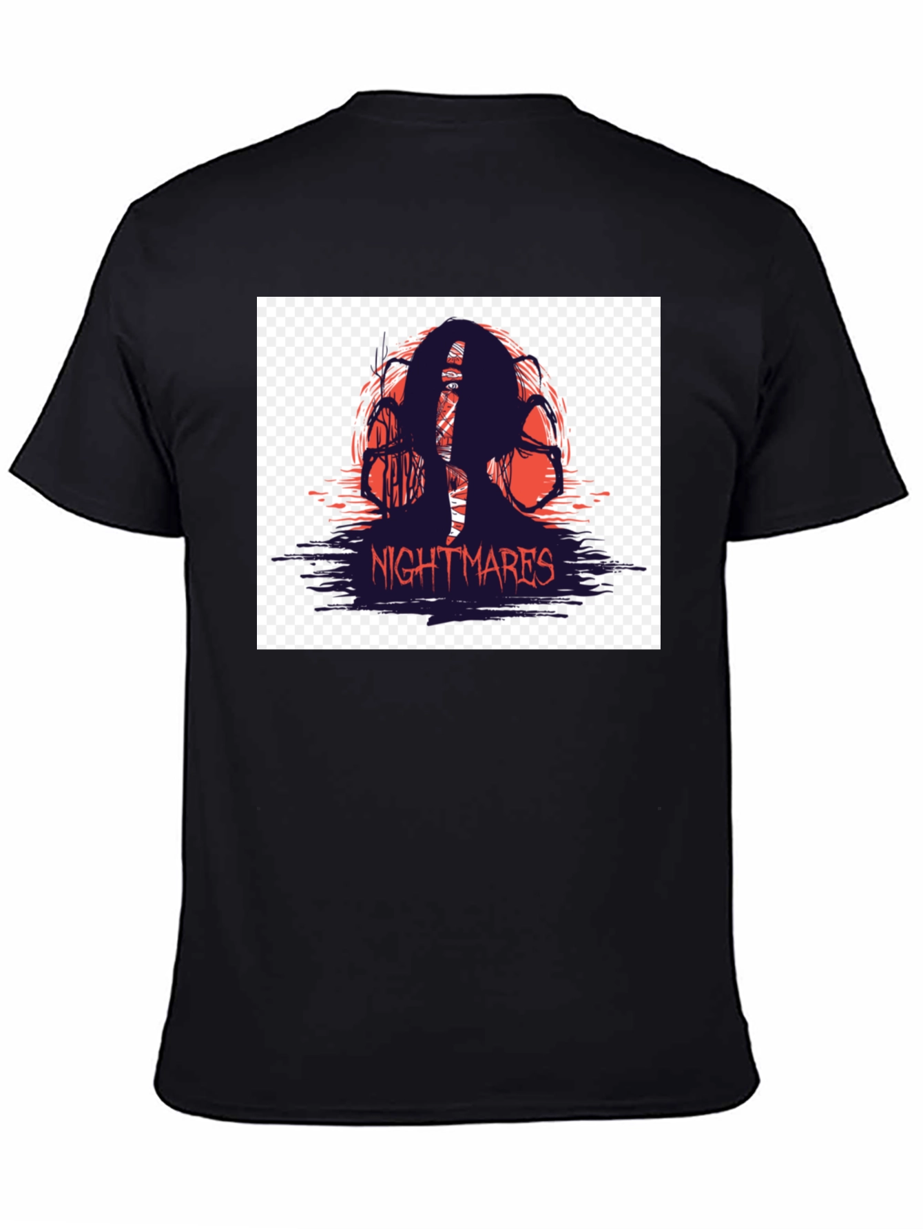 Nightmares Graphic T-Shirt - Black Horror Tee