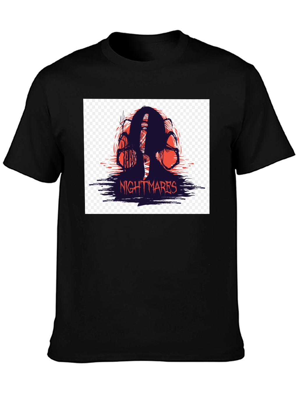 Nightmares Graphic T-Shirt - Black Horror Tee