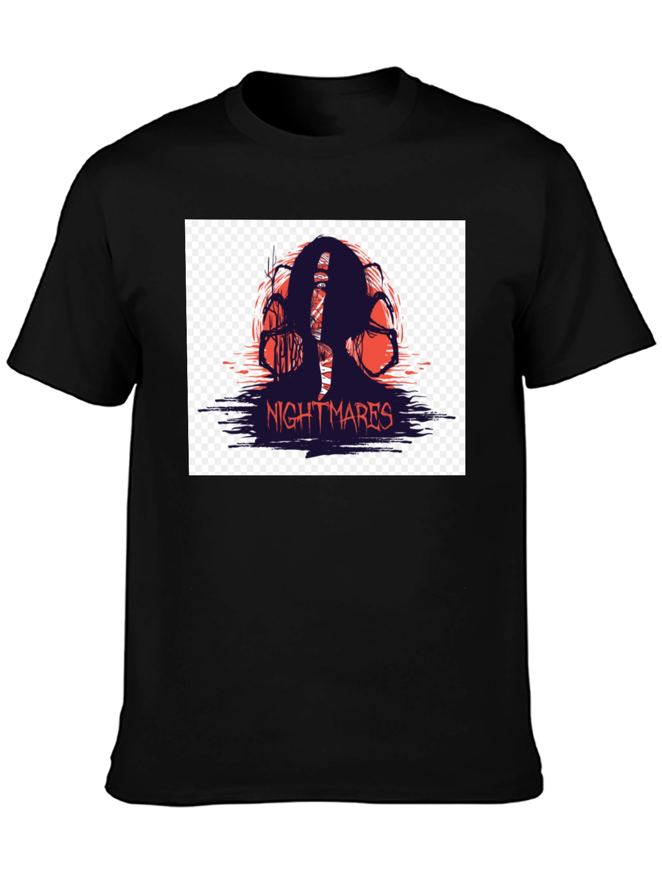 Nightmares Graphic T-Shirt - Black Horror Tee