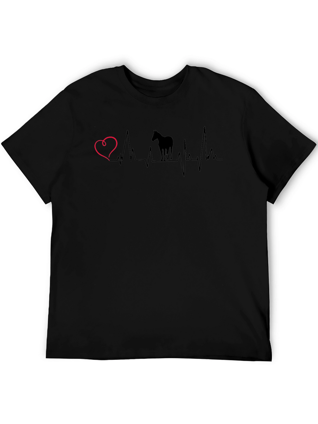 Horse Heartbeat T-Shirt - Equestrian Love Tee