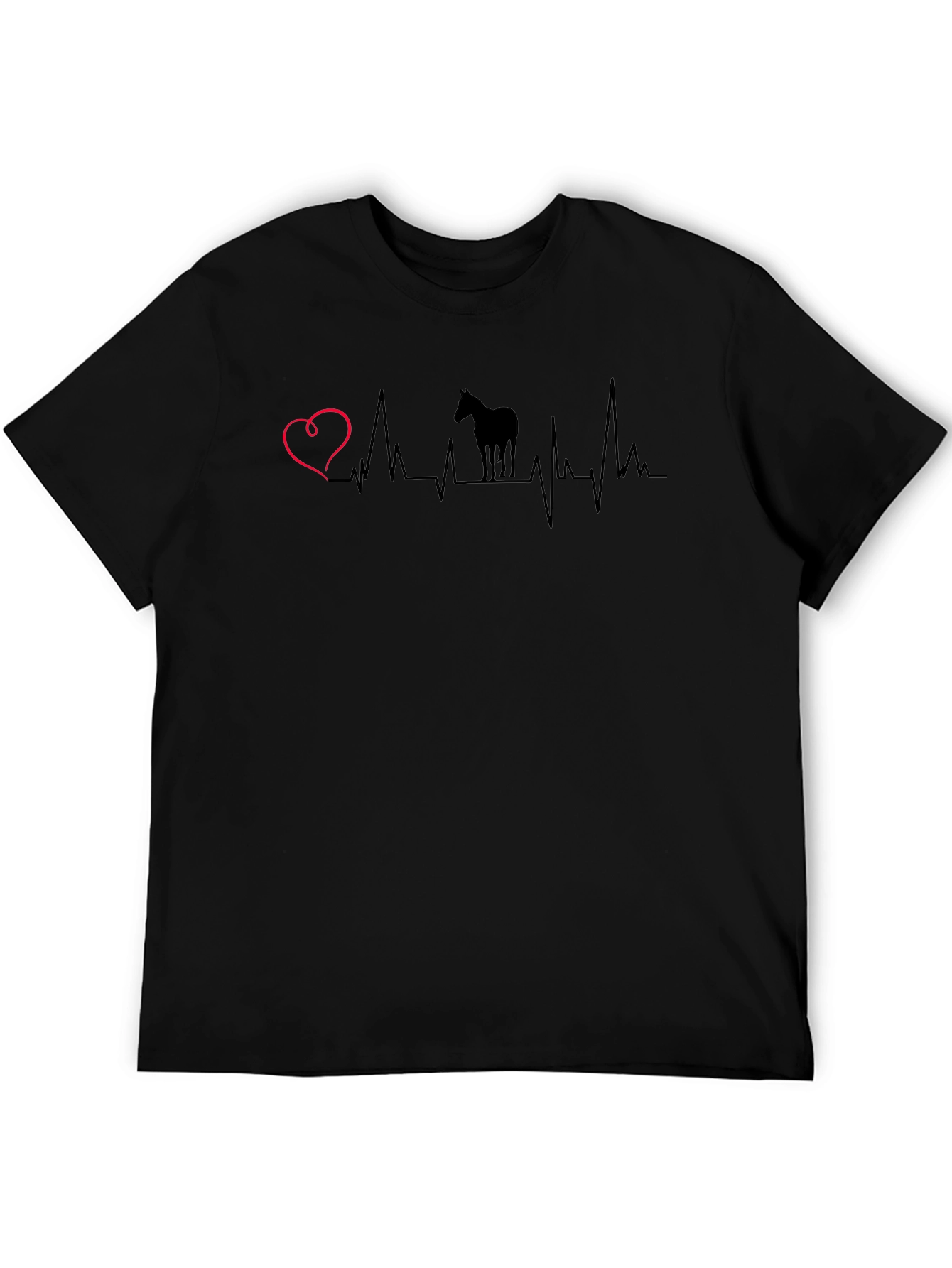 Horse Heartbeat T-Shirt - Equestrian Love Tee
