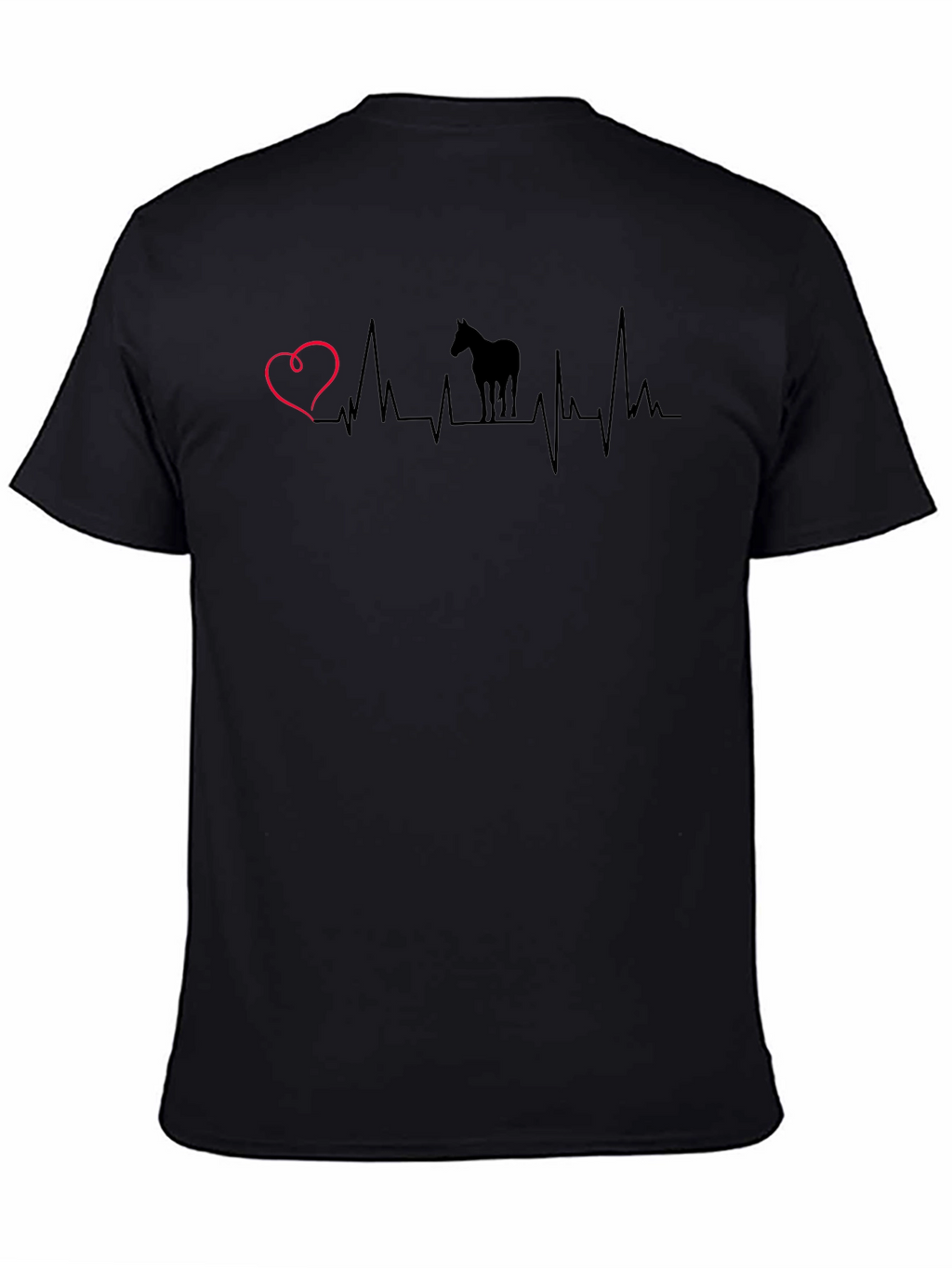 Horse Heartbeat T-Shirt - Equestrian Love Tee