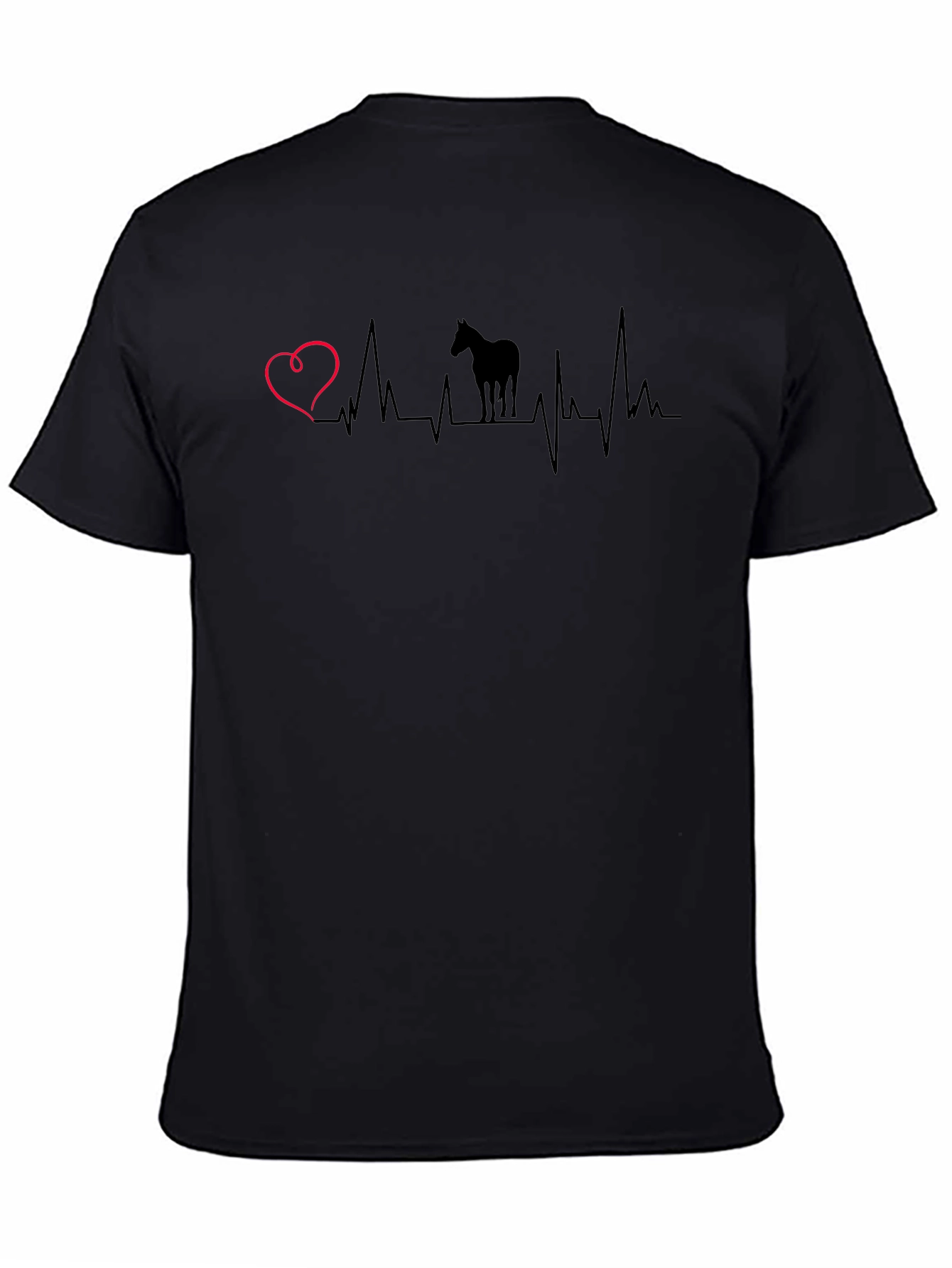 Horse Heartbeat T-Shirt - Equestrian Love Tee