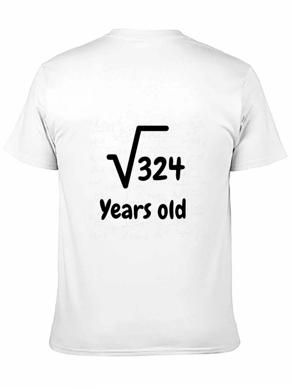 Funny Math Birthday T-Shirt: Square Root of 324