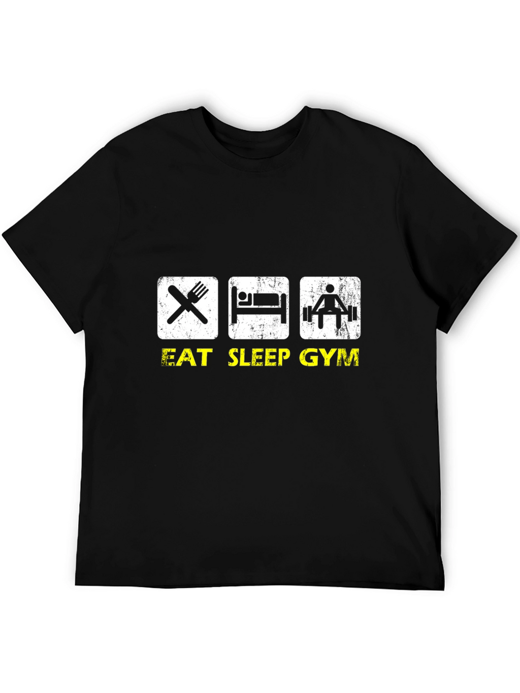 Eat Sleep Gym Black T-Shirt