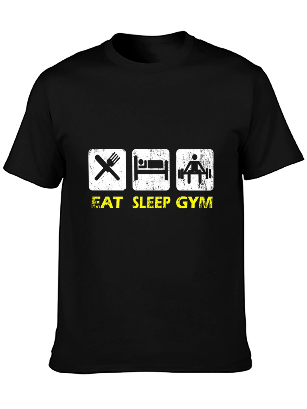 Eat Sleep Gym Black T-Shirt