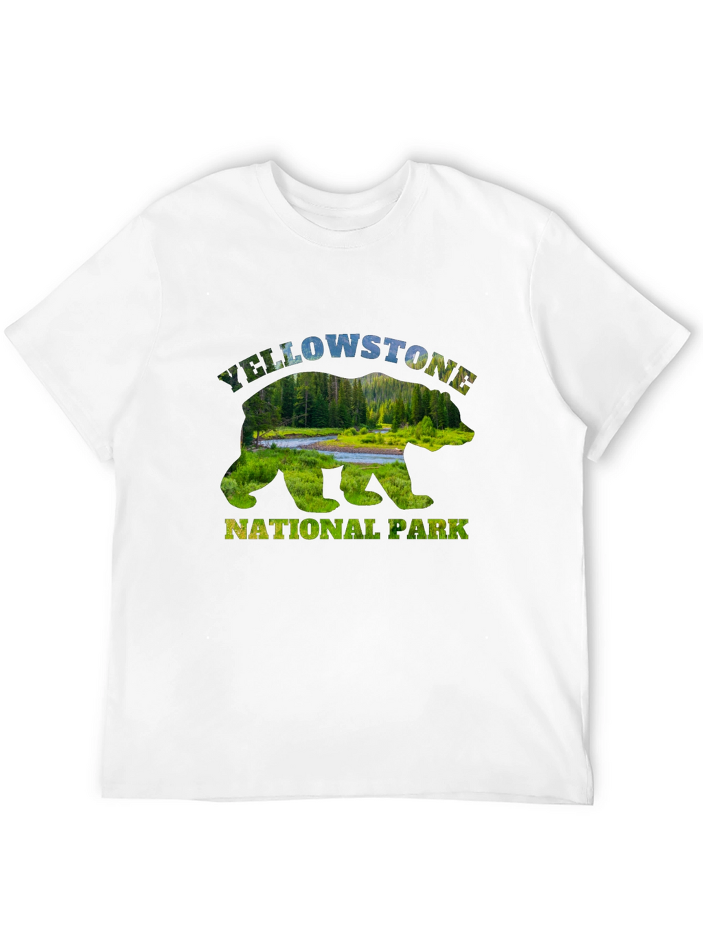 Yellowstone National Park Bear Graphic T-Shirt
